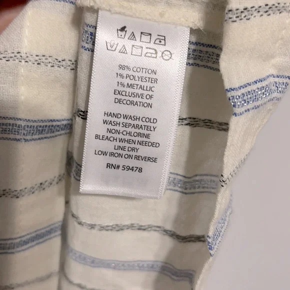 Artisan NY Cold Shoulder Tassel Top NWT - Picture 6 of 6